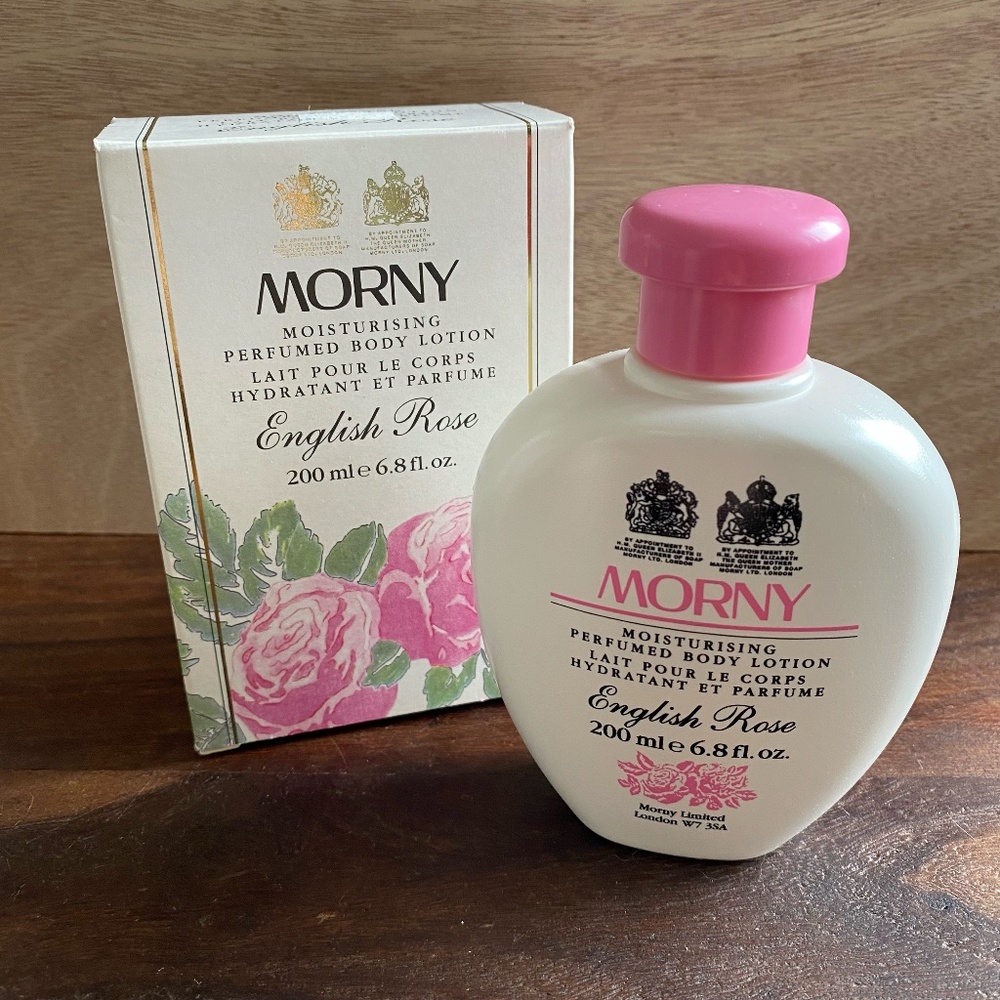 New Morny Moisturizing Perfumed Body Lotion English Rose 6.8 Fl Oz Vintage